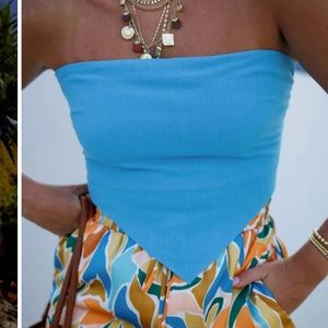 Vici NEW Bahama breeze tie handkerchief top